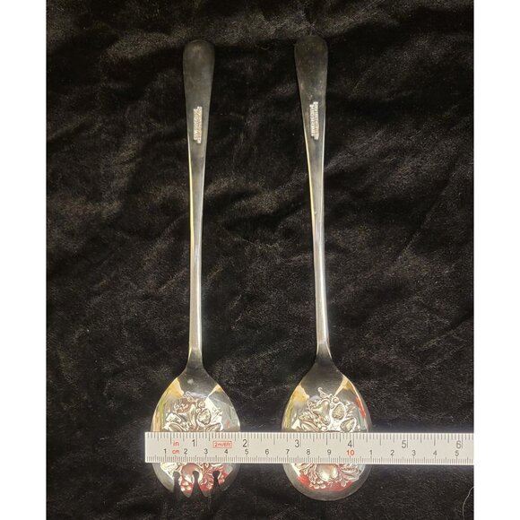 Vintage Sheffield, England, Silverplate Serving Set of 2 - Picture 5 of 12